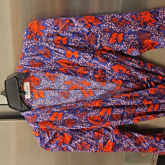 💕RODEBJER💕 Milia Wrap Dress ~ Deep Sea Blue Small S - Picture 9 of 13